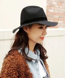 DHOLIC | ベロアリボンウールハット(ハット)