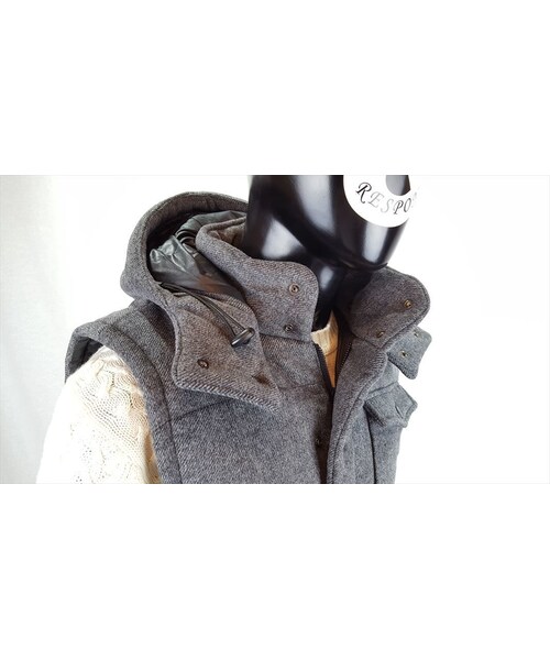 CALL&RESPONSE（コールアンドレスポンス）の「【シンサレートで薄いのに暖かい】フランネルウール中綿ベスト/ＣＡＬＬ＆ＲＥＳＰＯＮＳＥ　162-1104-10（ダウンベスト・メンズ・その他）」の9枚目の写真
