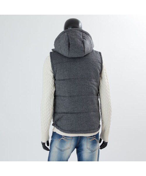 CALL&RESPONSE（コールアンドレスポンス）の「【シンサレートで薄いのに暖かい】フランネルウール中綿ベスト/ＣＡＬＬ＆ＲＥＳＰＯＮＳＥ　162-1104-10（ダウンベスト・メンズ・その他）」の4枚目の写真