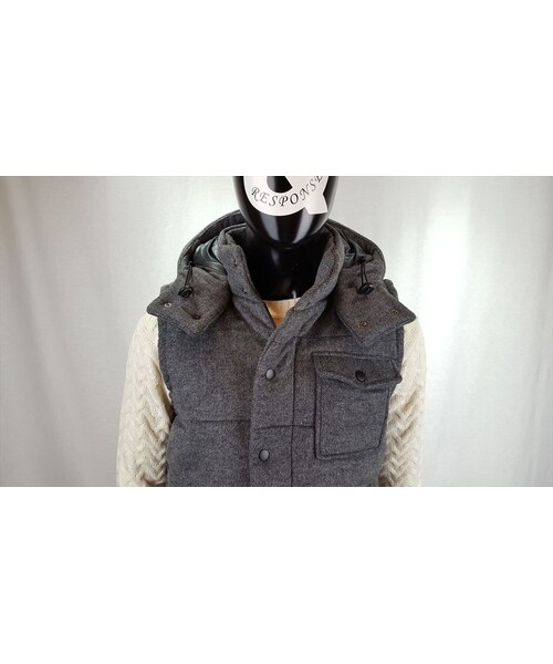 CALL&RESPONSE（コールアンドレスポンス）の「【シンサレートで薄いのに暖かい】フランネルウール中綿ベスト/ＣＡＬＬ＆ＲＥＳＰＯＮＳＥ　162-1104-10（ダウンベスト・メンズ・その他）」の7枚目の写真