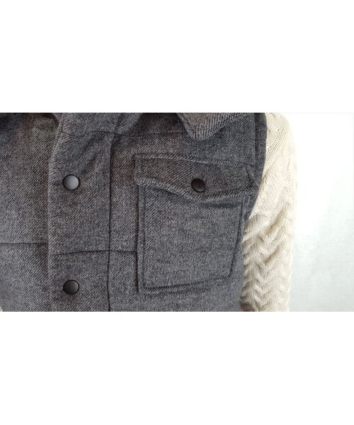 CALL&RESPONSE（コールアンドレスポンス）の「【シンサレートで薄いのに暖かい】フランネルウール中綿ベスト/ＣＡＬＬ＆ＲＥＳＰＯＮＳＥ　162-1104-10（ダウンベスト・メンズ・その他）」の8枚目の写真