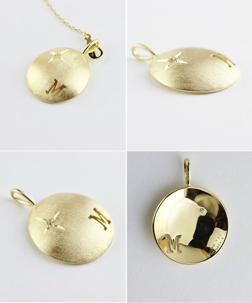 pinacoteca(ピナコテーカ)の「ピナコテーカ 672 フルムーン 満月 イニシャル チャーム(チャーム・レディース・ゴールド・Free)」の6枚目の写真