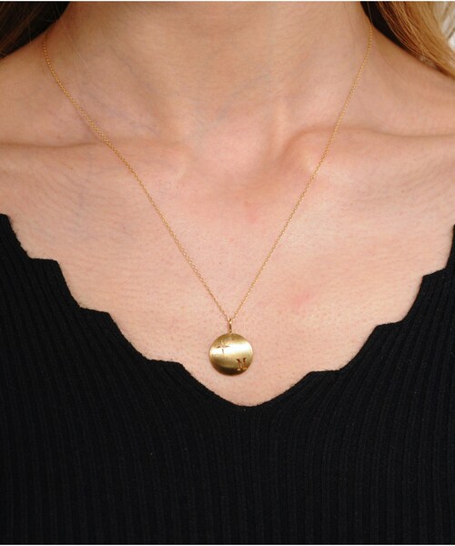 pinacoteca(ピナコテーカ)の「ピナコテーカ 672 フルムーン 満月 イニシャル チャーム(チャーム・レディース・ゴールド・Free)」の8枚目の写真