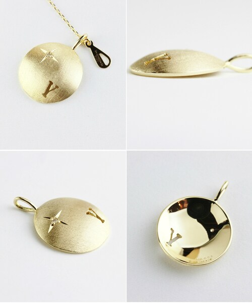 pinacoteca(ピナコテーカ)の「ピナコテーカ 672 フルムーン 満月 イニシャル チャーム(チャーム・レディース・ゴールド・Free)」の9枚目の写真