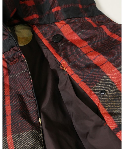 45R（フォーティファイブアール）の「ナイロンダウンチェックコート