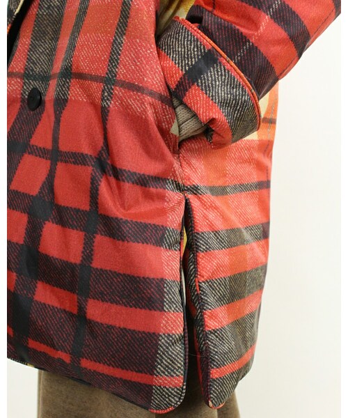 45R（フォーティファイブアール）の「ナイロンダウンチェックコート