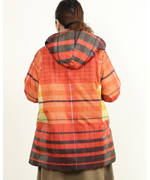 45R（フォーティファイブアール）の「ナイロンダウンチェックコート