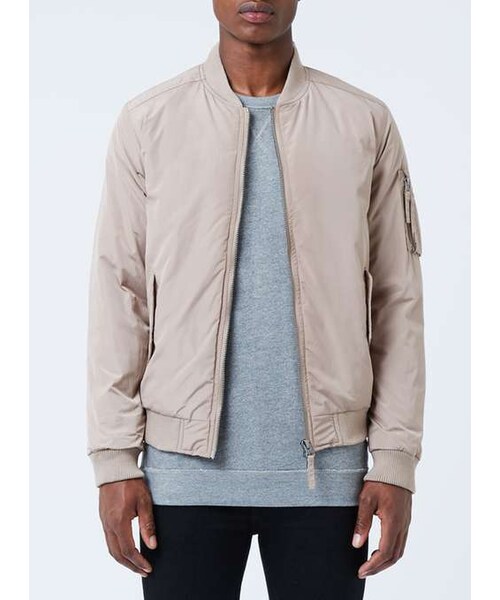TOPMAN（トップマン）の「Stone Padded MA1 Bomber Jacket（テーラードジャケット・メンズ・Gray・M/XXL）」の5枚目の写真