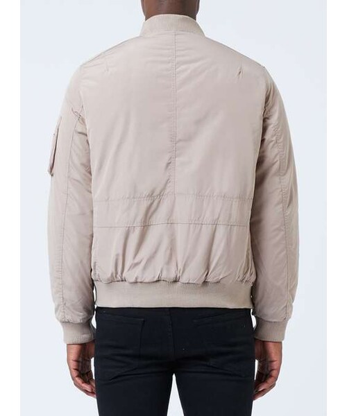 TOPMAN（トップマン）の「Stone Padded MA1 Bomber Jacket（テーラードジャケット・メンズ・Gray・M/XXL）」の3枚目の写真