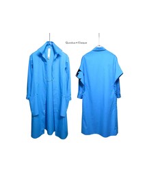 Quodua◆Elaque | "NYORAI" Long Shirt / Coat / Sky Blue(シャツ/ブラウス)