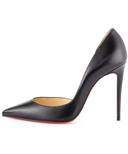 Christian Louboutin（クリスチャンルブタン）の「Christian Louboutin Iriza Half-d'Orsay 100mm Red Sole Pump, Black（パンプス・レディース・Black・8.5B/38.5EU/11B/41EU/8B/38EU/5B/35EU/9.5B/39.5EU/7.5B/37.5EU/9B/39EU/6.5B/36.5EU/10.5B/40.5EU/6B/36EU/12B/42EU/5.5B/35.5EU/10B/40EU/7B/37EU）」の4枚目の写真