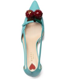GUCCI（グッチ）の「Gucci Unia Cherry Leather 45mm Pump（パンプス