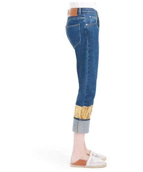 LOEWE（ロエベ）の「LOEWE Gold Cuff Fisherman Jeans（デニムパンツ