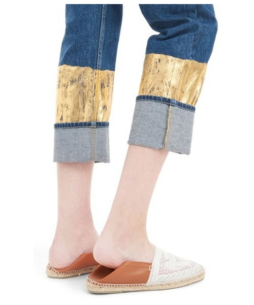 LOEWE（ロエベ）の「LOEWE Gold Cuff Fisherman Jeans（デニムパンツ