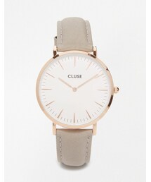 CLUSE | Cluse La Boheme Rose Gold & Gray Leather Watch CL18015(アナログ腕時計)