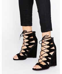 asos | ASOS HARLESDEN Lace Up Wedges(サンダル)