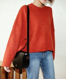 DHOLIC | ドロップショルダーメランジニットプルオーバー(ニット/セーター)