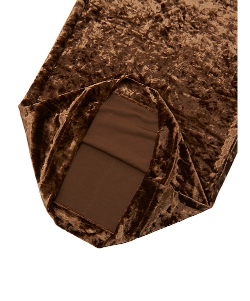 w closet（ダブルクローゼット）の「クラッシュベロアイージーパンツ（パンツ・レディース・ピンク/Dベージュ/ブラック・FREE）」の8枚目の写真