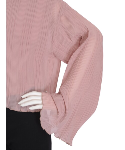 merry jenny(メリージェニー)の「プリーツフリルブラウス(トップス・レディース・ブラック/ピンク/グリーン・F)」の13枚目の写真