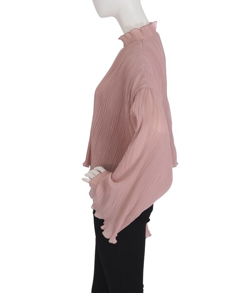 merry jenny(メリージェニー)の「プリーツフリルブラウス(トップス・レディース・ブラック/ピンク/グリーン・F)」の8枚目の写真