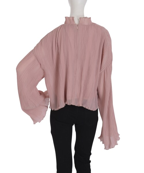 merry jenny(メリージェニー)の「プリーツフリルブラウス(トップス・レディース・ブラック/ピンク/グリーン・F)」の9枚目の写真