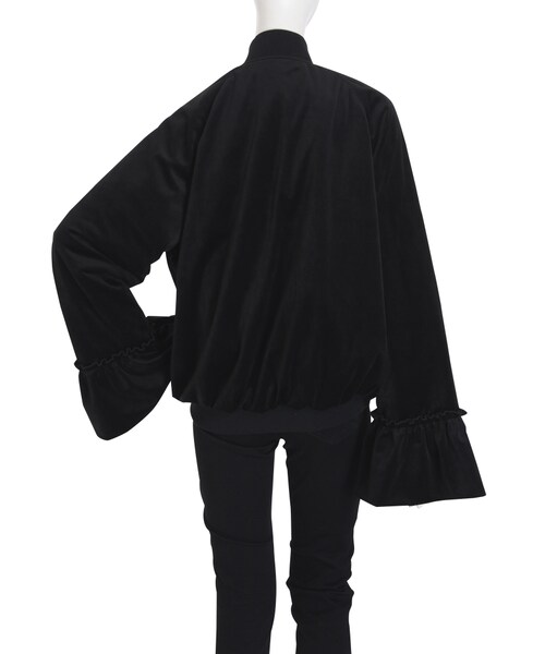 merry jenny(メリージェニー)の「フリルベロアブルゾン(ジャケット/アウター・レディース・ブラック/ワイン/ベージュ・F)」の11枚目の写真