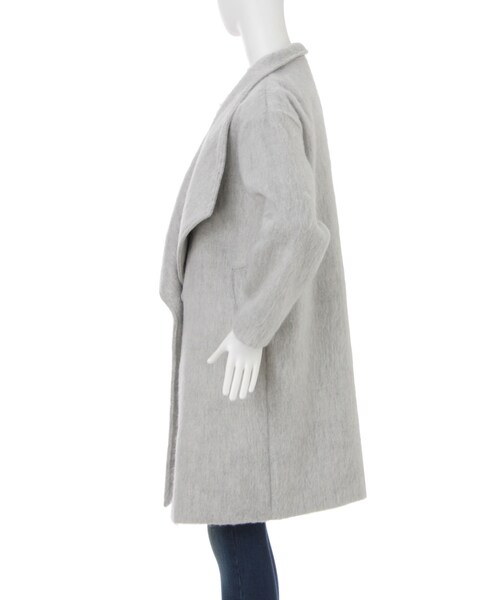 RESEXXY（リゼクシー）の「シャギーロングコート（ジャケット/アウター・レディース・ホワイト/グレー/ブラック・F）」の7枚目の写真