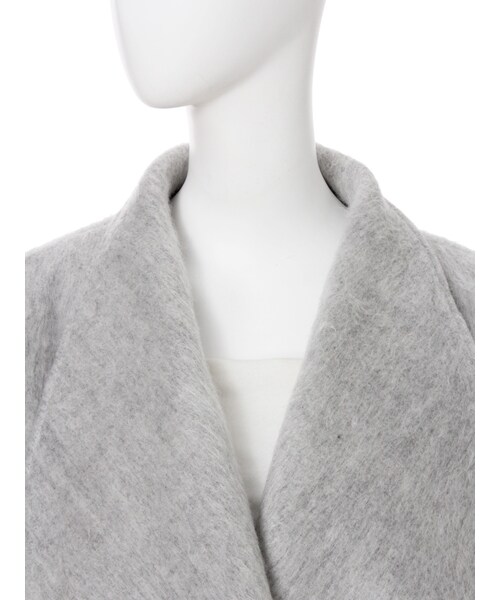 RESEXXY（リゼクシー）の「シャギーロングコート（ジャケット/アウター・レディース・ホワイト/グレー/ブラック・F）」の9枚目の写真