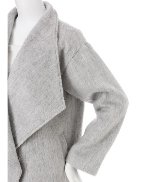 RESEXXY（リゼクシー）の「シャギーロングコート（ジャケット/アウター・レディース・ホワイト/グレー/ブラック・F）」の10枚目の写真