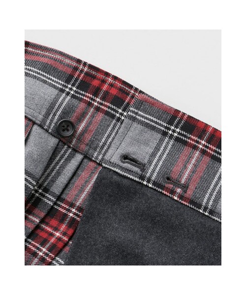 JOURNAL STANDARD（ジャーナルスタンダード）の「フラノムジ チェック ベルトプリーツスカート（スカート・ブラック/グレーB・36/38）」の12枚目の写真