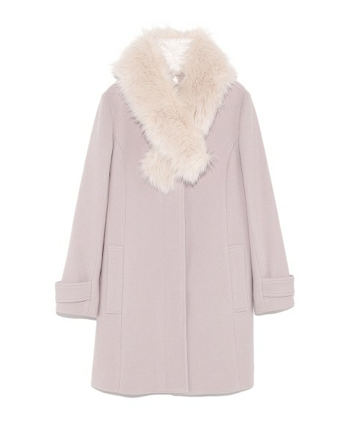 スナイデル ファー付きウールコート