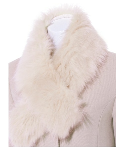 SNIDEL（スナイデル）の「ポイントエコファーコート（ウールコート