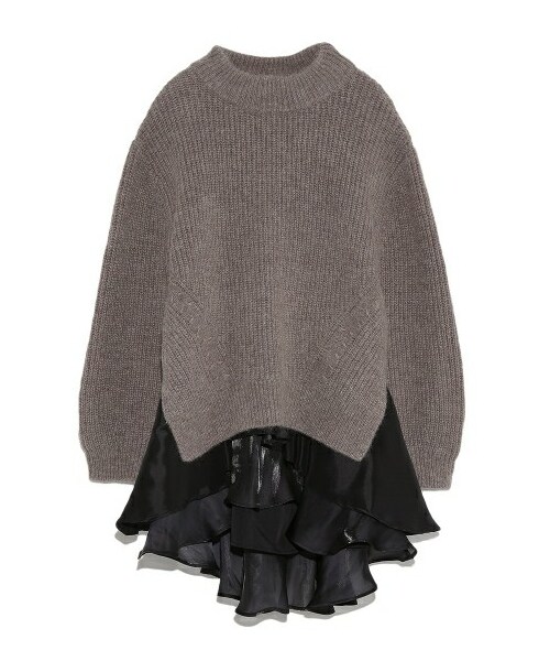 Snidel スナイデル の ヘムフリルニットコンビワンピース ワンピース Wear