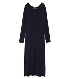 SNIDEL | レースアップニットロングワンピース(ワンピース/ドレス)