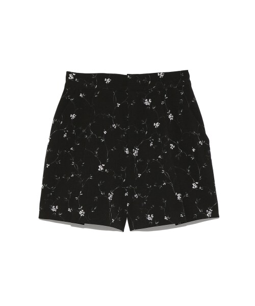 SNIDEL(スナイデル)の「シンプルショートパンツ(ショートパンツ・レディース・PBEG/BLK/FLOWER・0/1)」の3枚目の写真