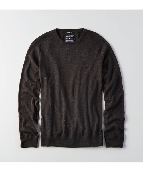 American Eagle（アメリカンイーグル）の「AEOクルーネックセーター（ニット/セーター・メンズ・チャコール/グレー/クリーム/ブルー/ネイビー/バーガンディー・XS/S/M/L/XL/XXL/XXXL）」の2枚目の写真