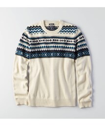 American Eagle | AEOフェアアイルクルーネックセーター(ニット/セーター)