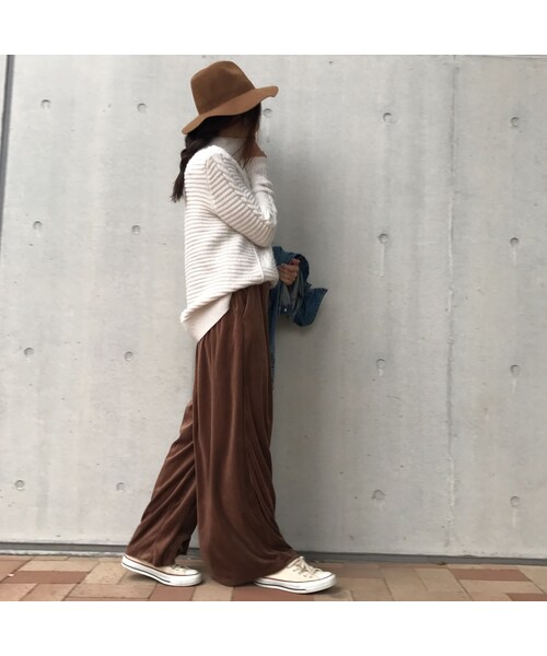 copine（コピン）の「☆大人気☆ゆったりベロアワイドパンツ(３color)（その他パンツ・レディース・その他）」の4枚目の写真