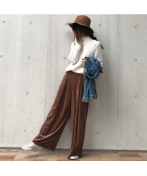copine | ☆大人気☆ゆったりベロアワイドパンツ(３color)(その他パンツ)