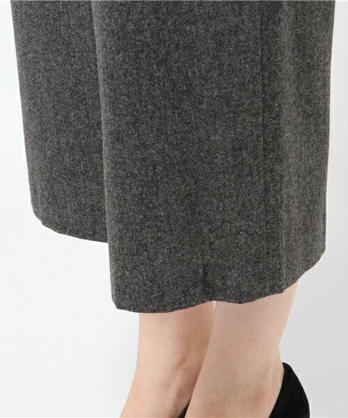 INTERPLANET（インタープラネット）の「ラップ風ツイードパンツ（その他パンツ・レディース・チャコールグレー/キャメル・FREE）」の9枚目の写真