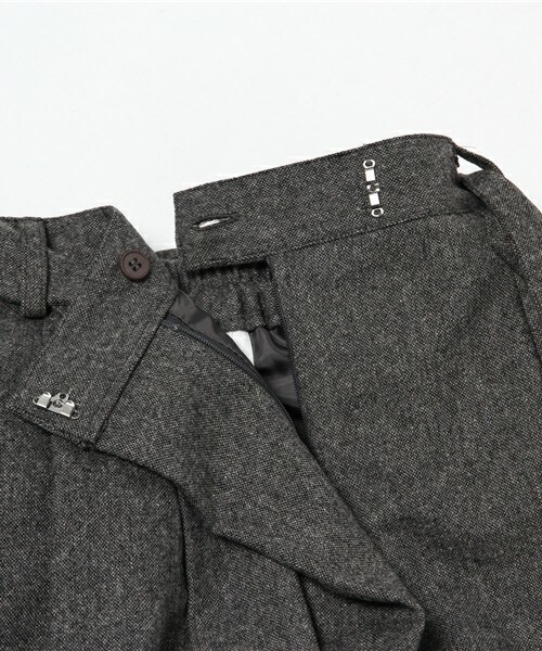 INTERPLANET（インタープラネット）の「ラップ風ツイードパンツ（その他パンツ・レディース・チャコールグレー/キャメル・FREE）」の10枚目の写真
