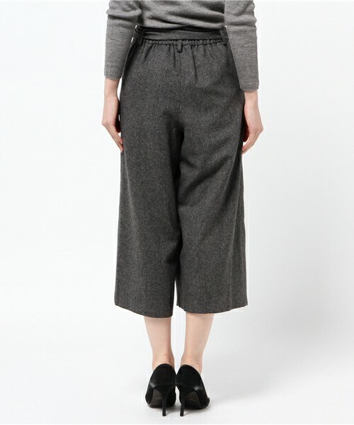 INTERPLANET（インタープラネット）の「ラップ風ツイードパンツ（その他パンツ・レディース・チャコールグレー/キャメル・FREE）」の5枚目の写真