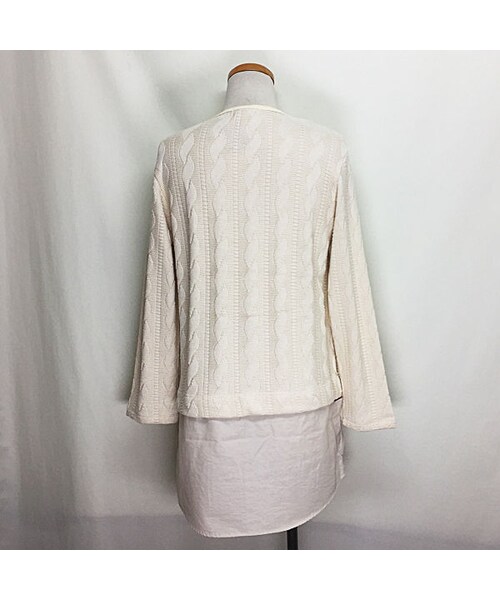 masterkey（マスターキー）の「APRON（ニット/セーター・メンズ・ネイビー/ホワイト・0/1/2）」の3枚目の写真