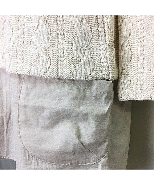 masterkey（マスターキー）の「APRON（ニット/セーター・メンズ・ネイビー/ホワイト・0/1/2）」の4枚目の写真