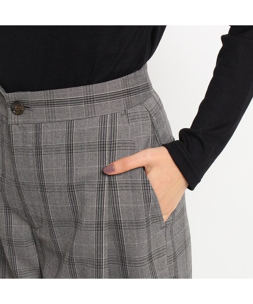 OZOC(オゾック)の「起毛ワイドタックパンツ(パンツ・レディース・グレー/ブラック/ベージュ系・その他)」の8枚目の写真