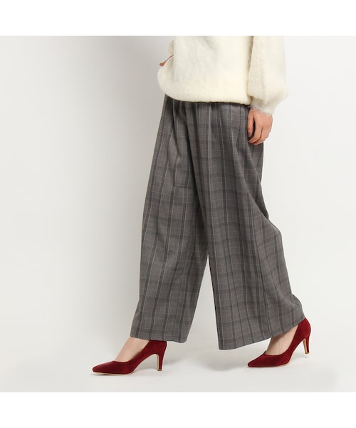 OZOC(オゾック)の「起毛ワイドタックパンツ(パンツ・レディース・グレー/ブラック/ベージュ系・その他)」の12枚目の写真