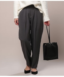 LE JUN | TRストレッチ2タックワイドテーパード(パンツ)