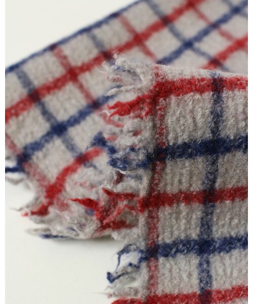 45R（フォーティファイブアール）の「メリノカシミヤチェックマフラー