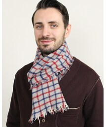 45R（フォーティファイブアール）の「メリノカシミヤチェックマフラー