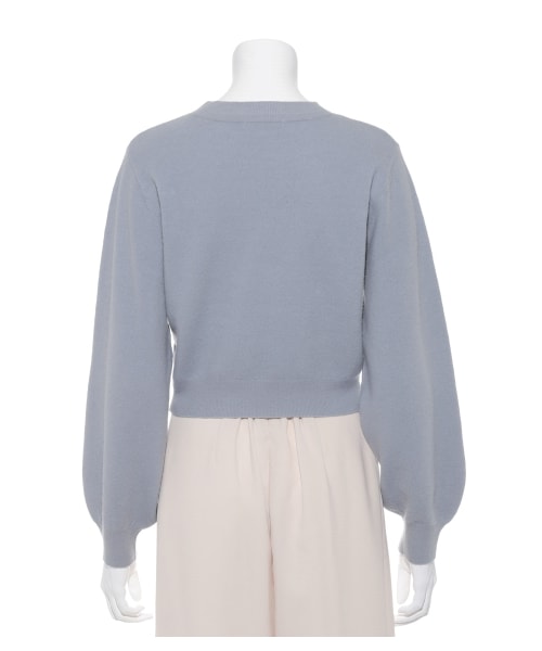 snidel エンブロイダリープルオーバー SNIDEL ニット セーター エンブロイダリーカラーニットプル